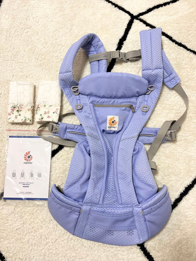 美品　 エルゴベビー　 抱っこ紐　 オムニブリーズ　ラベンダー
