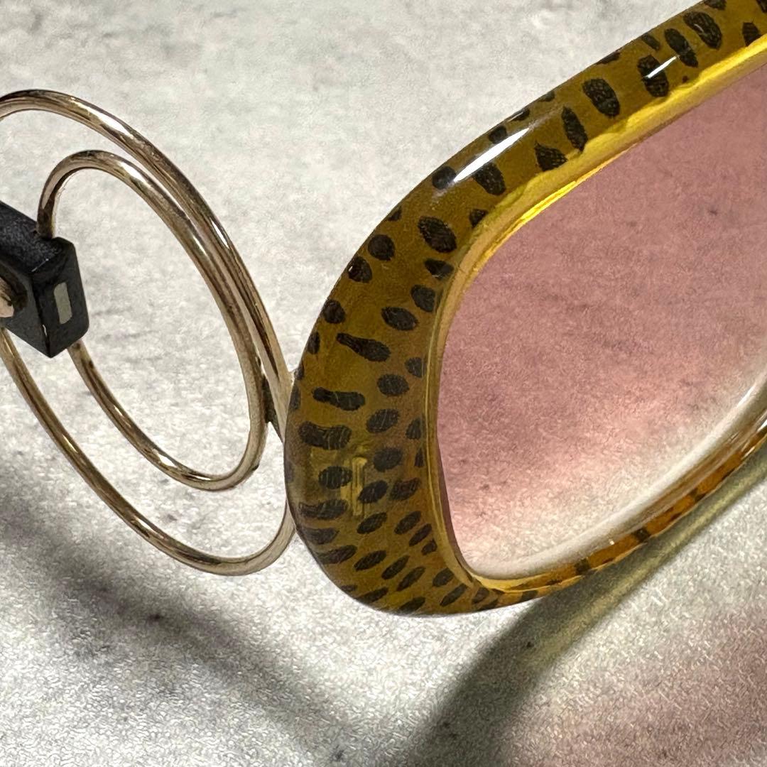 【希少デザイン】Dior ヴィンテージ サングラス／レオパード／ダブルリング