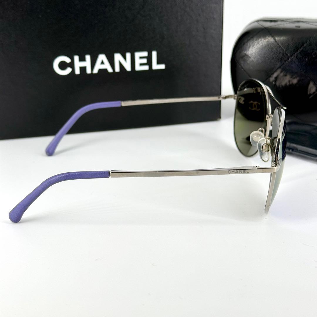 CHANEL サングラス 4189-T-Q パイロット フレーム パープル