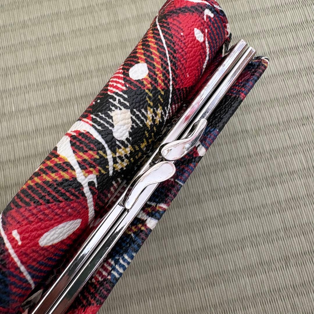 vivian westwood 三つ折り財布　タータンチェック　レッド