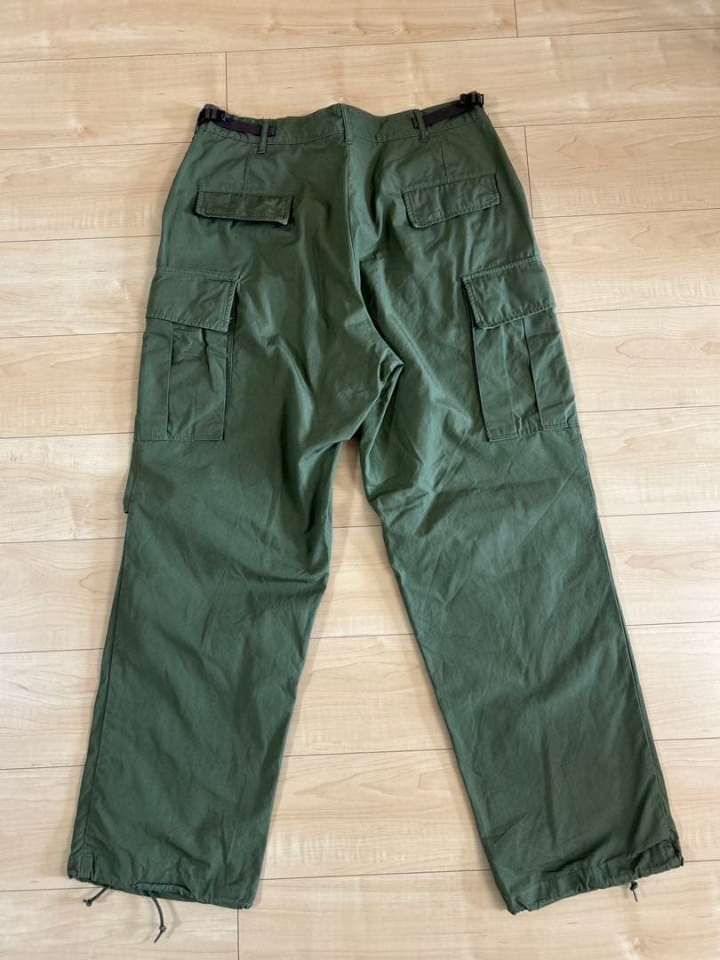 米軍実物 ジャングルファティーグパンツ ノンリップ OG107 M-R
