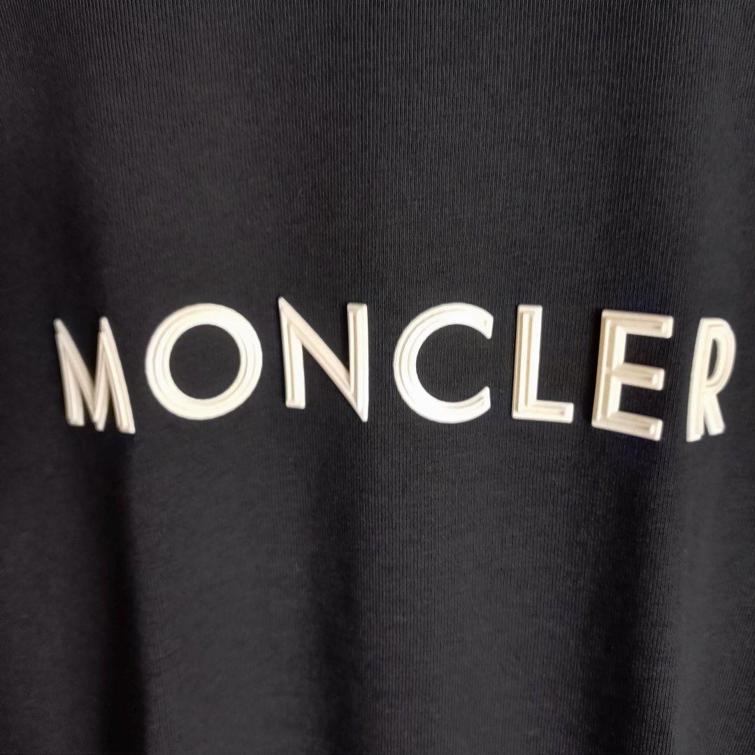 【いしてぃみ】モンクレール☆センター立体ロゴ袖ワッペンロゴ入りTシャツ