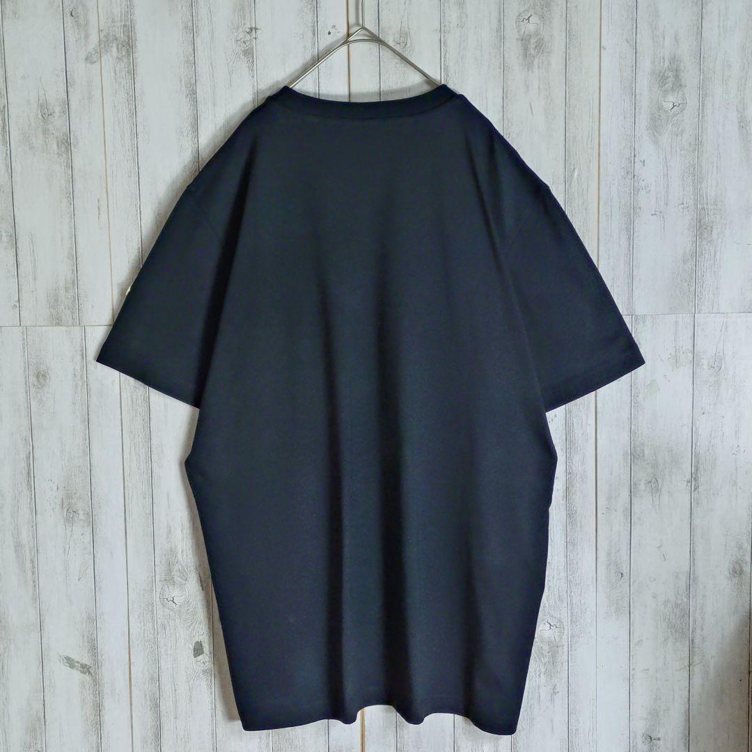 【いしてぃみ】モンクレール☆センター立体ロゴ袖ワッペンロゴ入りTシャツ
