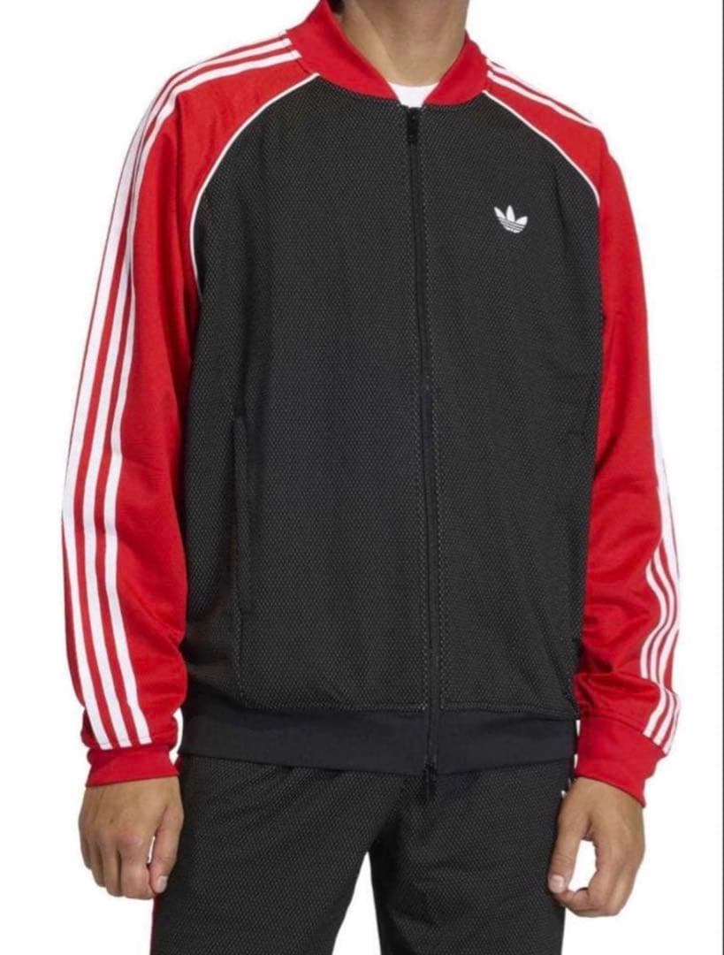 藤井風着用 adidas ルーズ メッシュ トラックトップ新品　Sサイズ