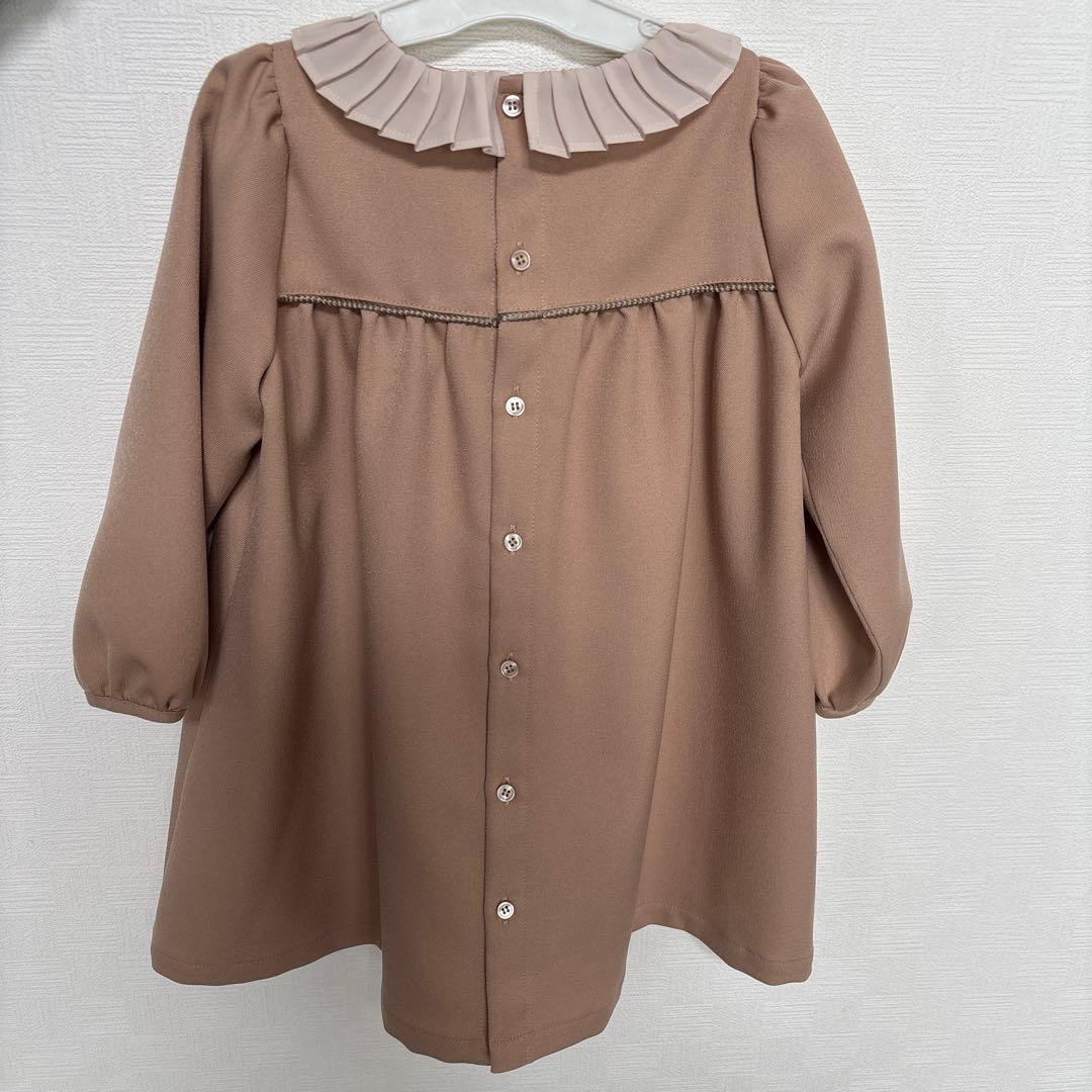 june-littlecloset セレモニーワンピース ベージュ90サイズ