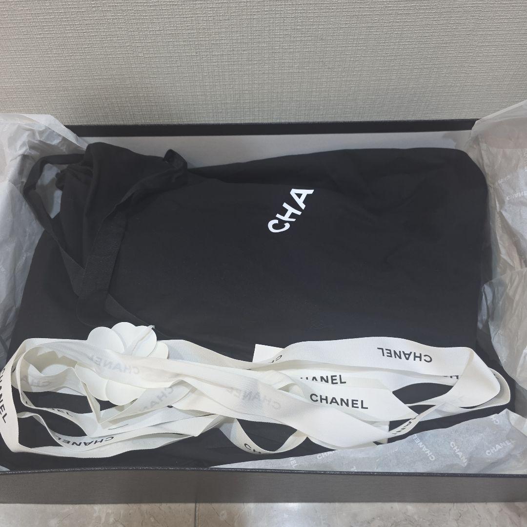 CHANEL レインブーツカーキ ダブルCCロゴ