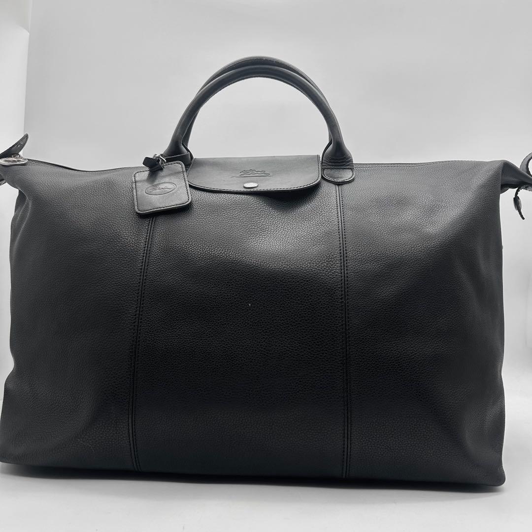 現行　ロンシャン　ル フローネ L　トラベルバッグ　ショルダー　2way　レザー