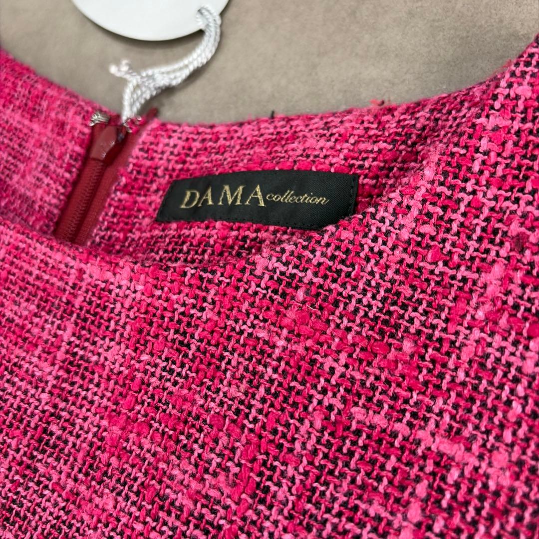 【タグ付き】DAMA collection ツイード　ワンピース　ノースリーブ