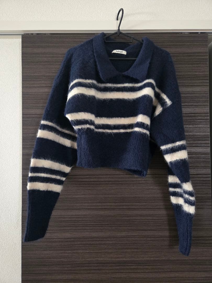 【andequal】 セットアップ nuance border knit