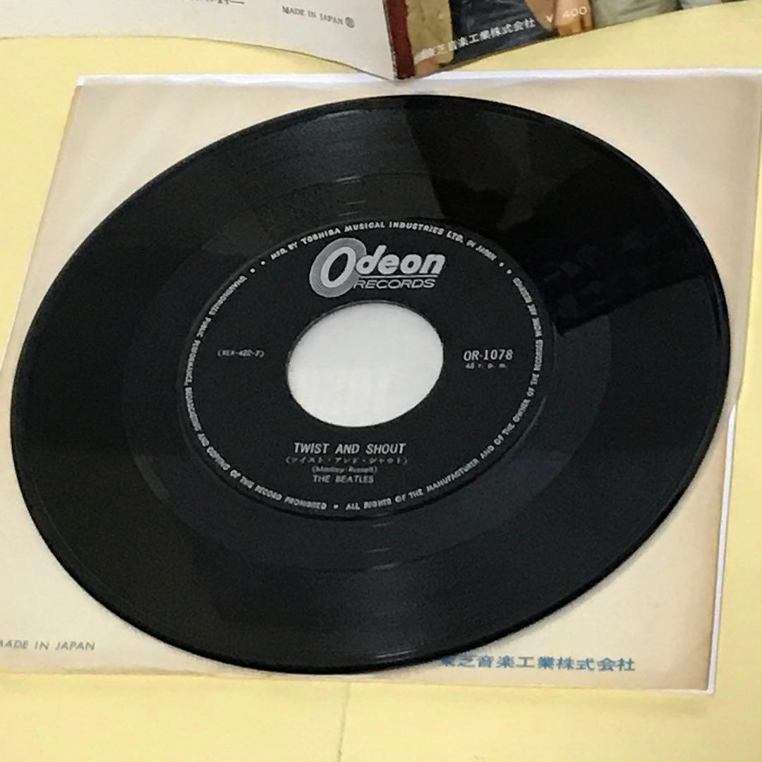 ビートルズ 稀少フチ有り ◉オデオン400円盤 ●ツイスト アンド シャウト
