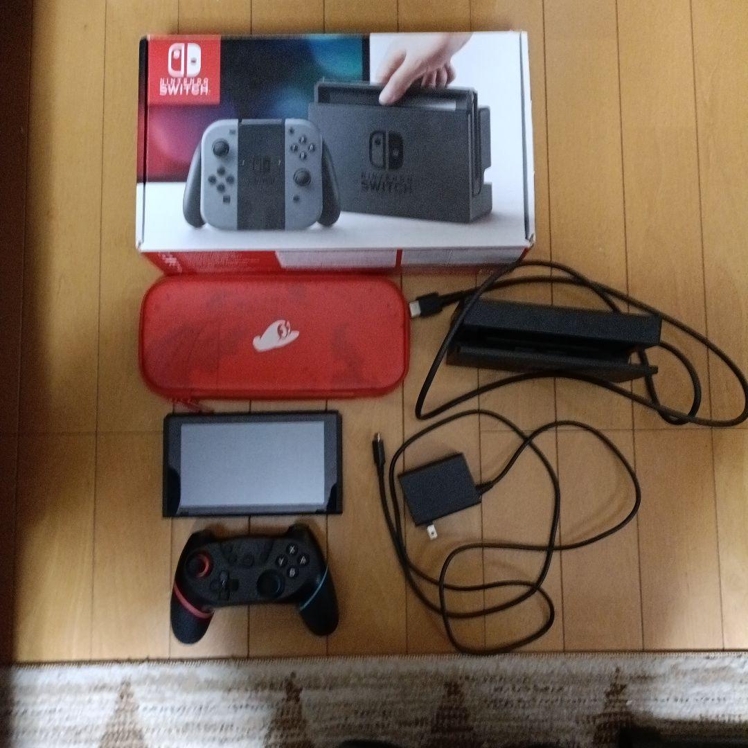 Nintendo Switch メモリーカード、プロコン、ケース付き