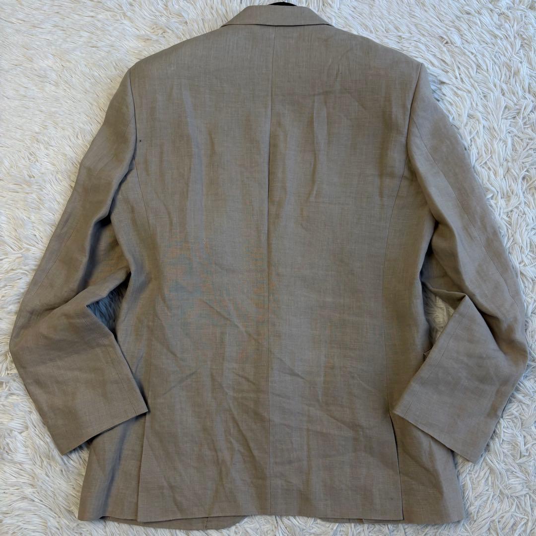 美品 ポールスミス リネン100% テーラードジャケット ドット ベージュ L