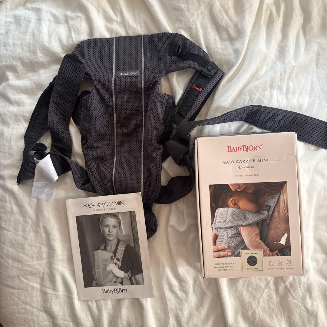 【美品】BABYBJÖRN BABY CARRIER MINI エアリーメッシュ