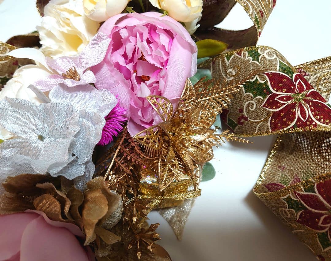 himeno様《縦型ガーランドスワッグ》 造花　アーティフィシャル　クリスマス