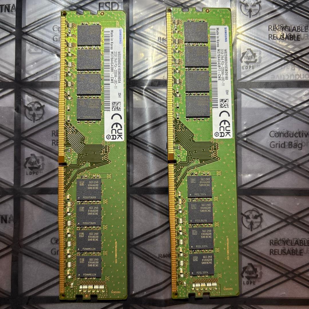 DDR4 32GB メモリ 2400MHz 2枚組 64GB