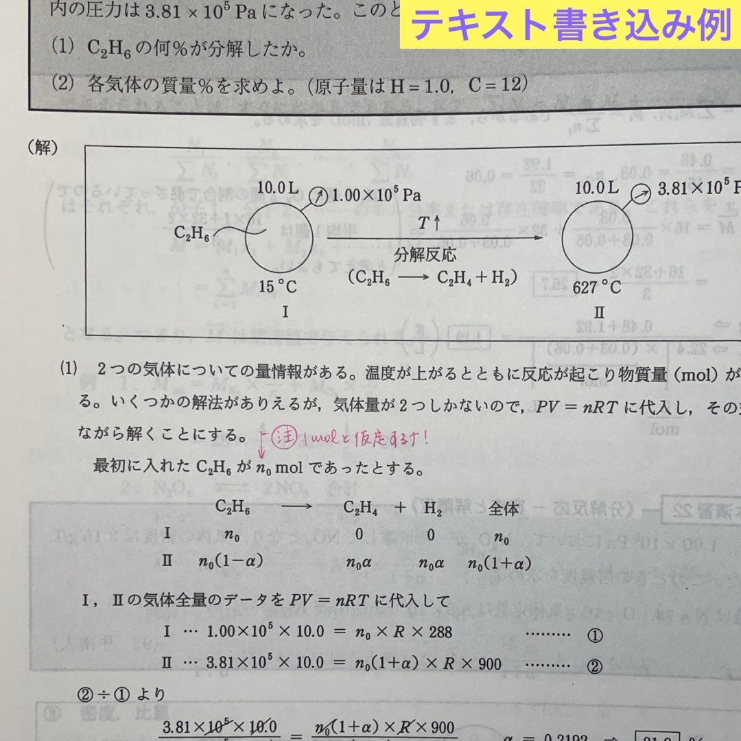 2021 駿台夏期講習 化学特講I　テキスト 配布プリント ノート　高田幹士