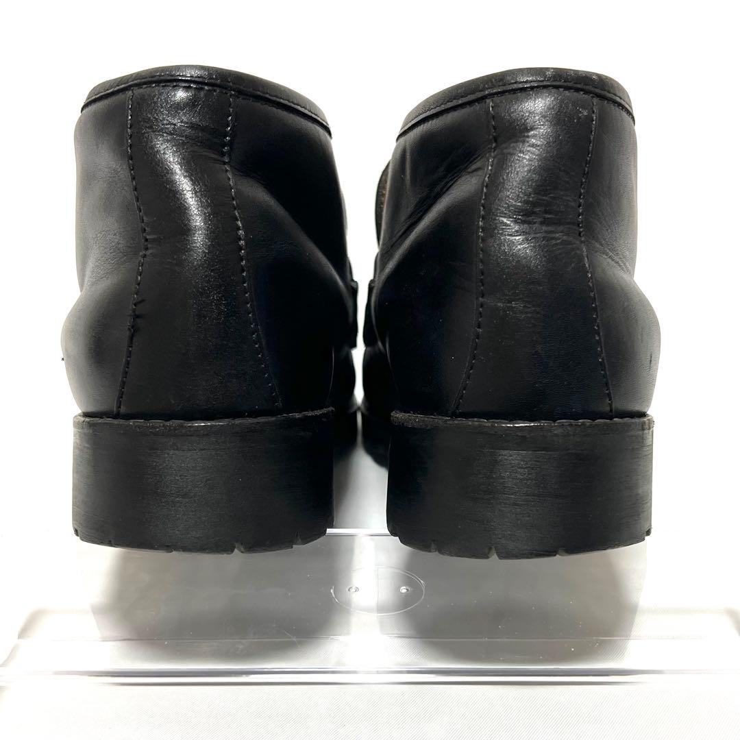 【GUCCI】ホースビットモカシン ショートブーツ 28.5cm ブラック