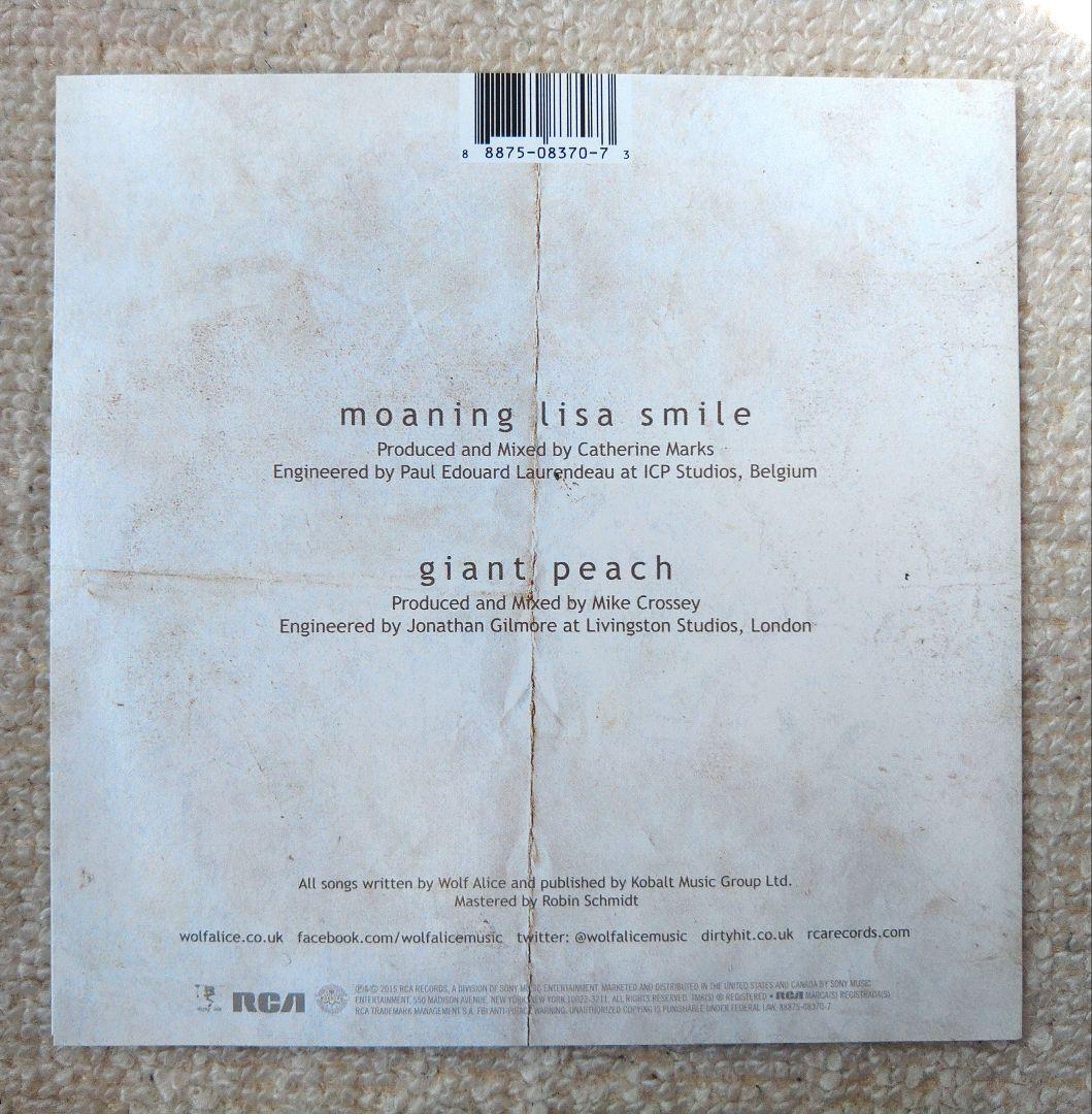 Wolf Alice Moaning Lisa Smile 7インチレコード