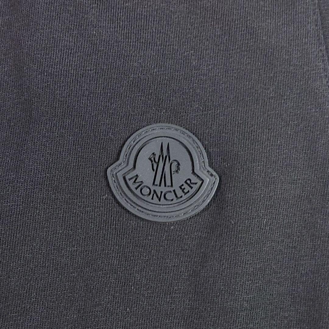 極美品 MONCLER タンクトップ ロング ロゴワッペン プリント Lサイズ