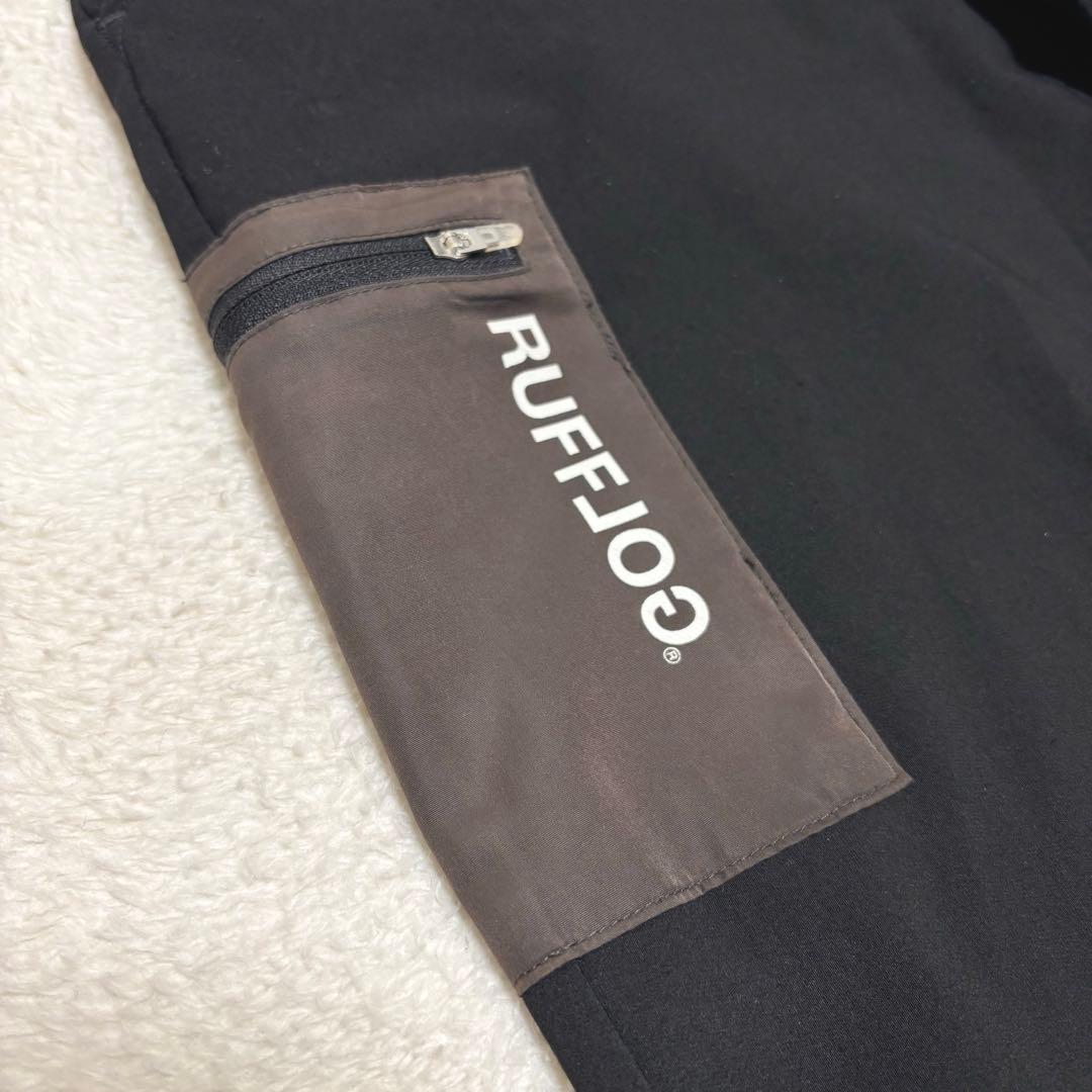 RUFFLOG ラフロッグ サイドポケット ストレッチパンツ 黒 XL