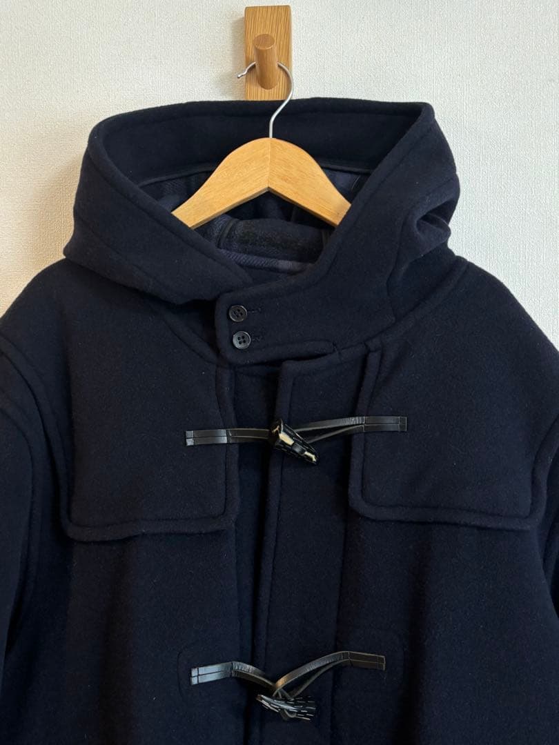 90s SCOTT SHERRY ダッフルコート　ロング　ビッグサイズ　ネイビー