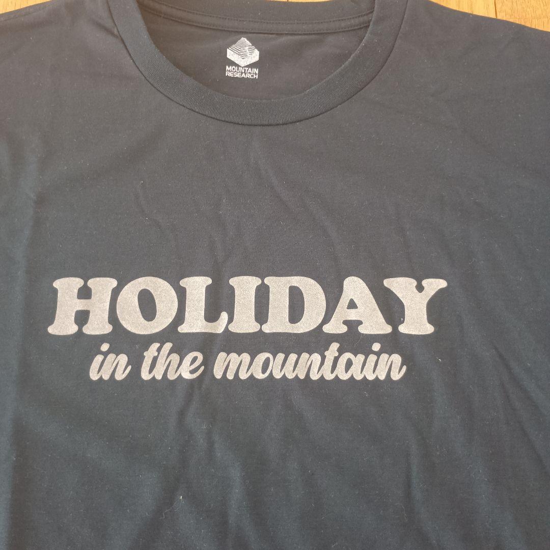 【L】マウンテンリサーチ　アナルコ　HOLIDAY　ネイビー　Tシャツ