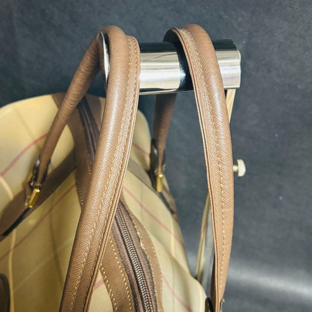 BURBERRYSバーバリー チェック柄 ボストンバッグ　ミニボストン