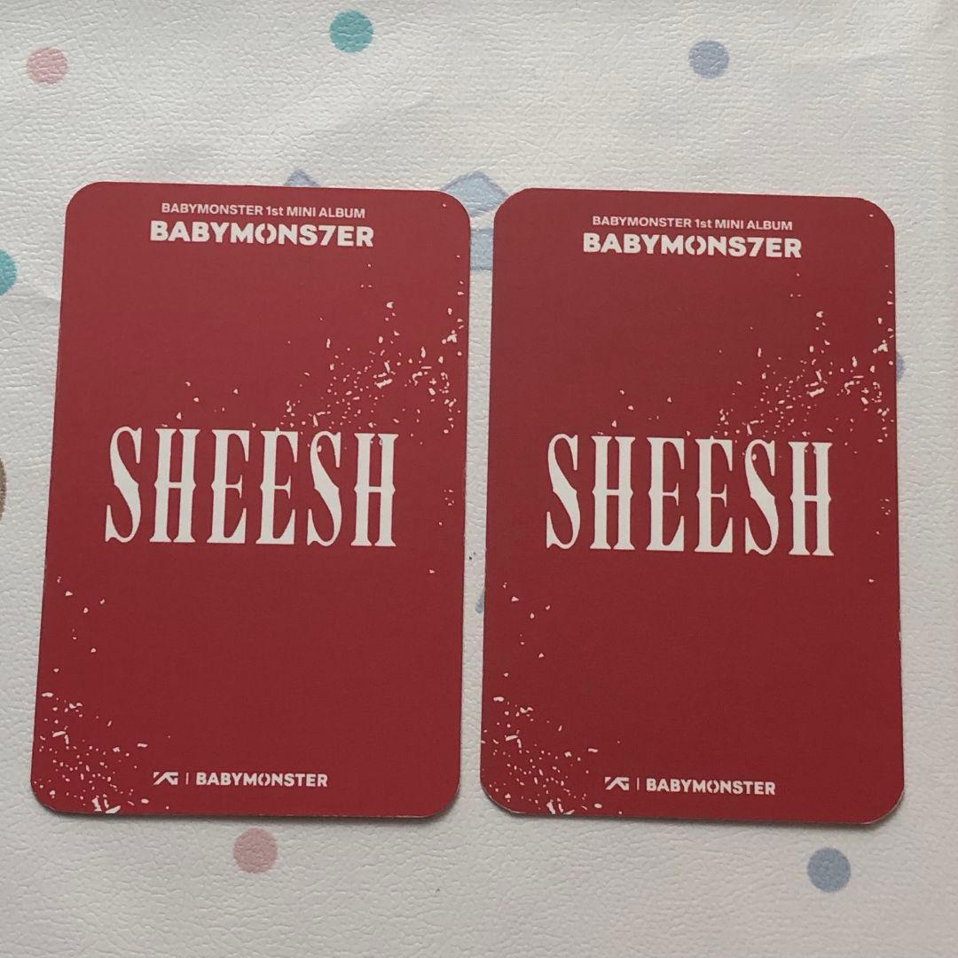 BABYMONSTER アサ ベビモン SHEESH 1.0 事前収録トレカ2枚