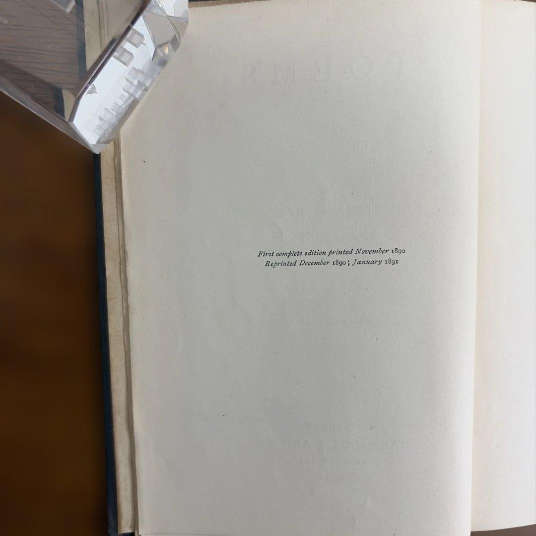 洋書 Poems - Christina G Rossetti 1891Vintage