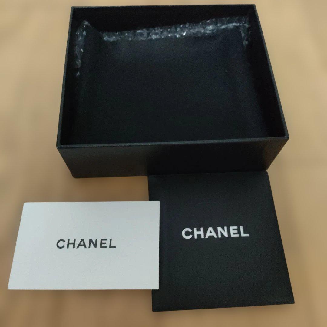CHANEL ブラック ナイロン 三つ折り財布