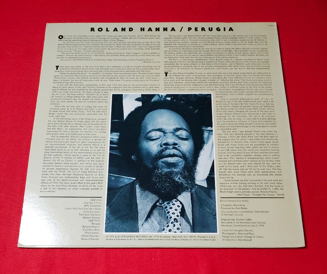 Roland Hanna / Perugia★状態の良いレア盤★オススメ品です！
