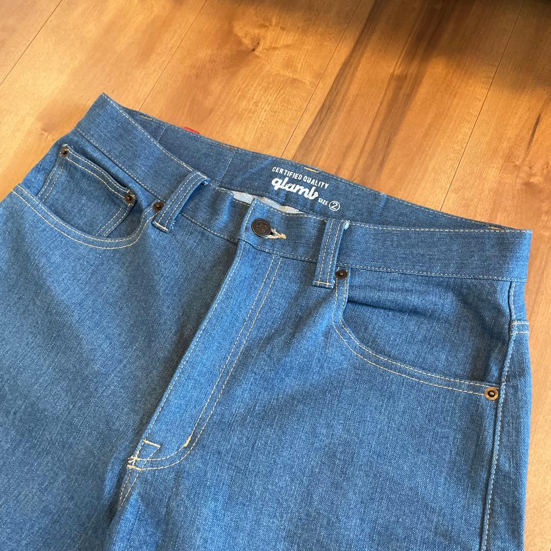 glamb グラム ポリーデニム サルエルデニム Mサイズ