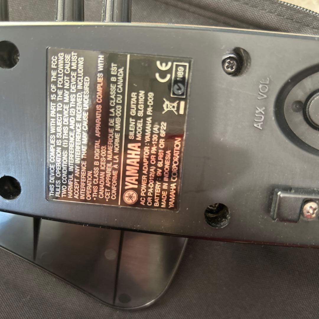 エレキギター メイプルネック Yamaha サイレントギター ケース付き