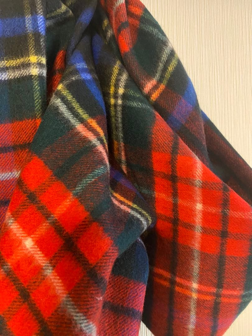JOHNSTONS OF ELGIN チェック柄ストール