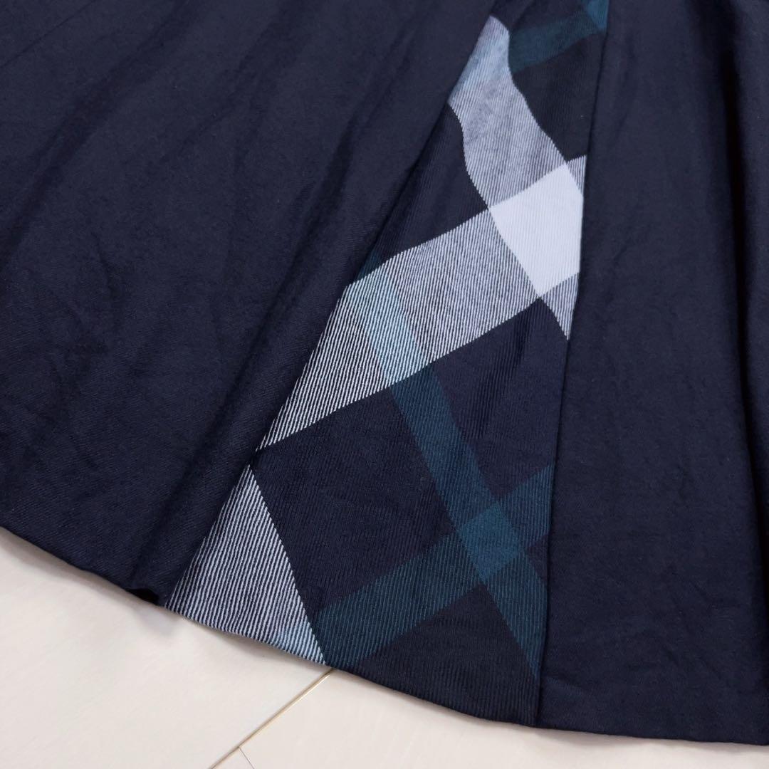 ☆BLUE LABEL CRESTBRIDGE☆ネイビーフレアスカート チェック