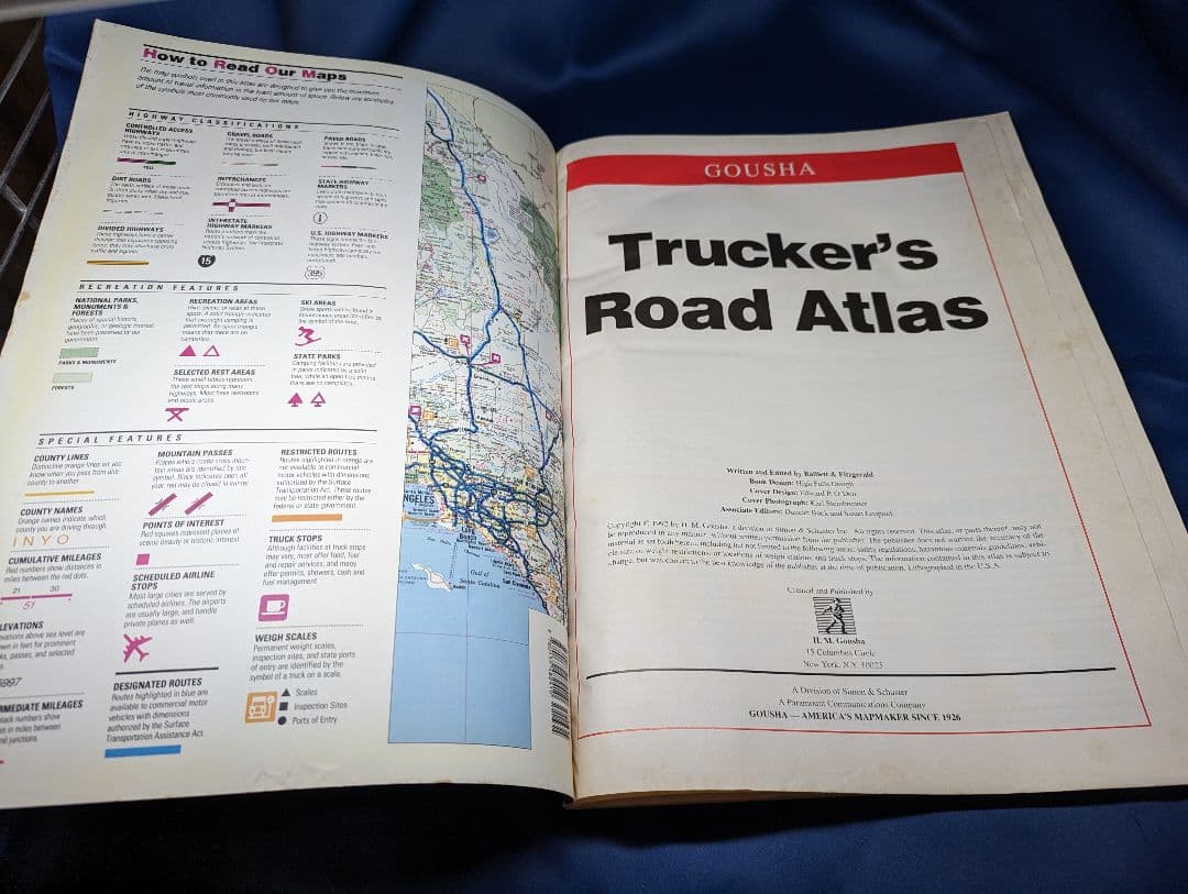 ■ GOUSHA TRUCKER'S Road Atlas 米国大型車用地図