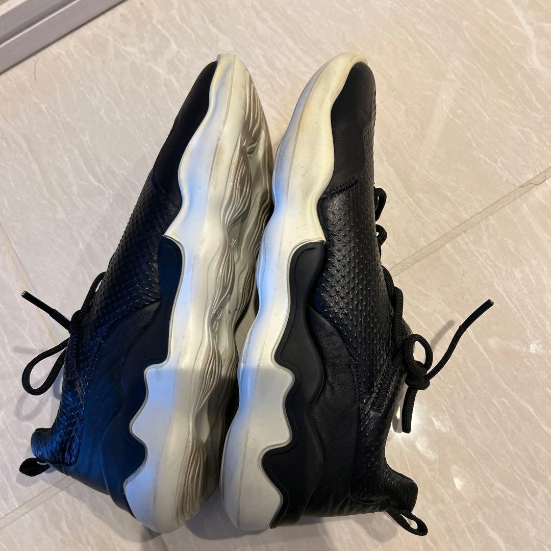 【美品】ECCO 黒 スニーカー 合成皮革　37（23.5）