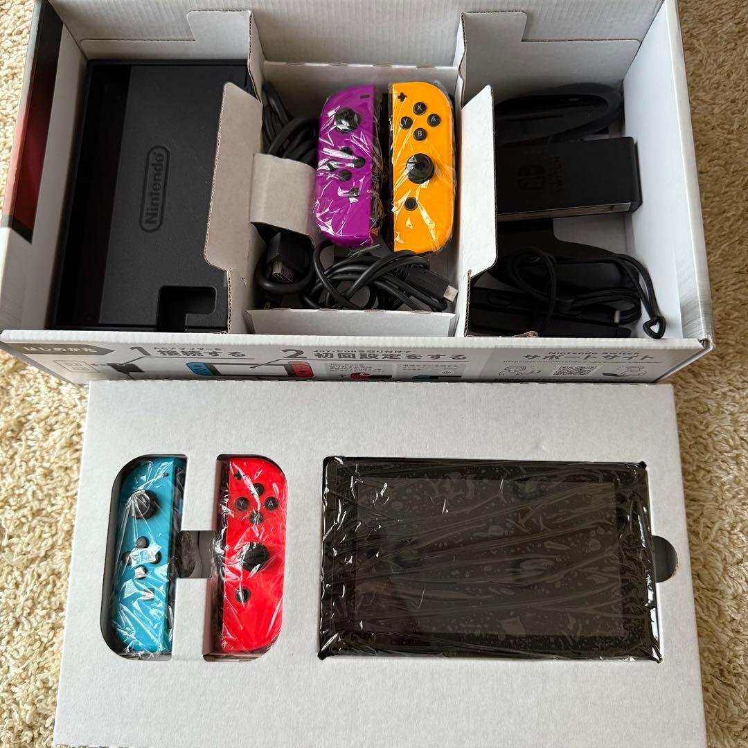 Nintendo Switch 本体 写真2枚目ジョイコンスティックカバー無し