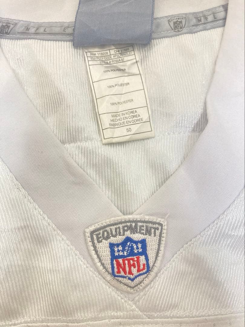 NFL ゲームシャツ　ホワイト　3XL B-BOY ウェッサイ　00s 90s