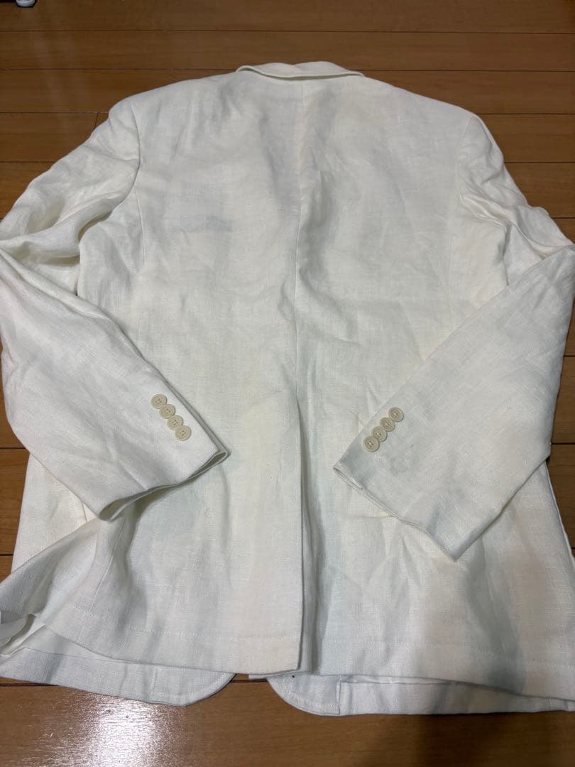 【美品】Polo by Ralph Laurenホワイト テーラードジャケットM