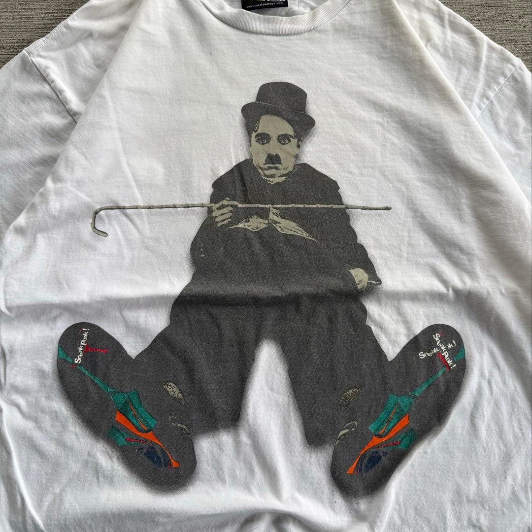 90s usa製　Charlie Chaplin 偉人　tシャツ ムービー　企業