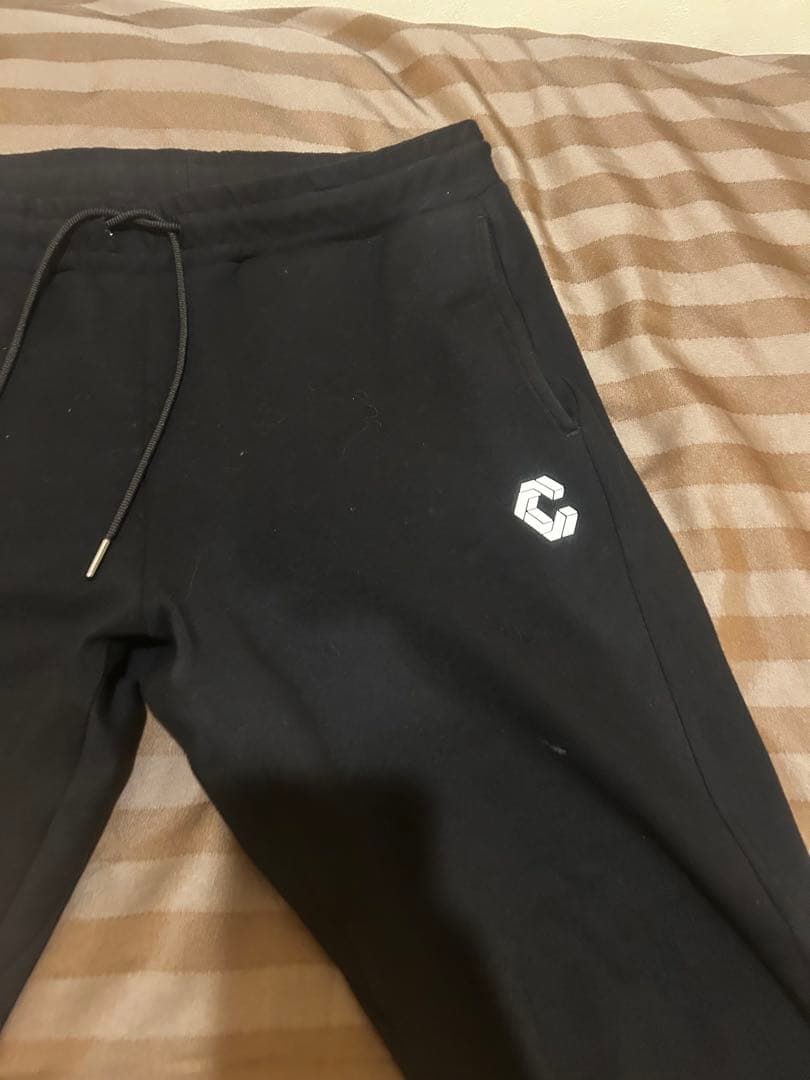 CRONOS ブラック スウェットパンツ