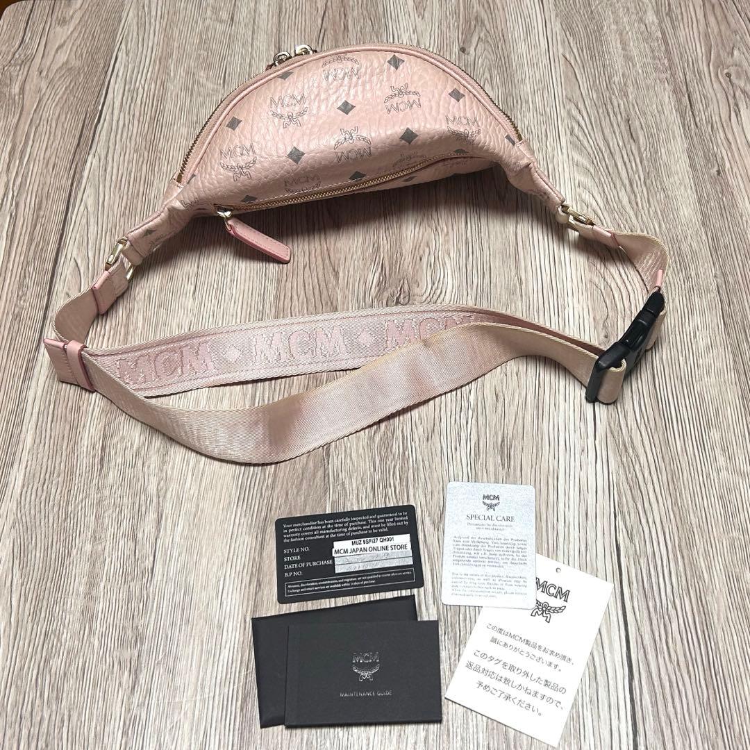 MCM ボディバッグ ウエストバッグ ピンク