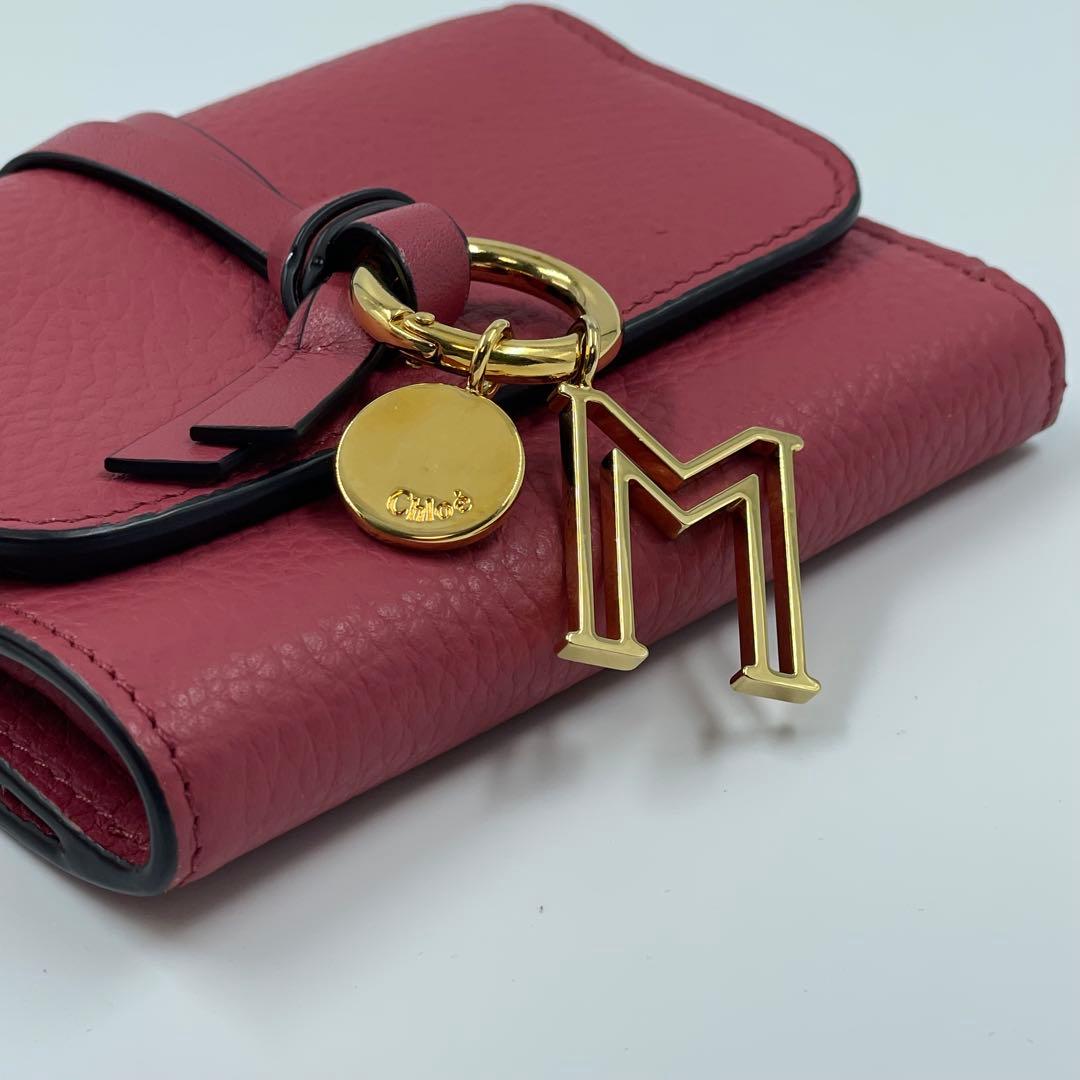 未使用✨ Chloe 三つ折り財布　コンパクトウォレット　財布　レザー　赤