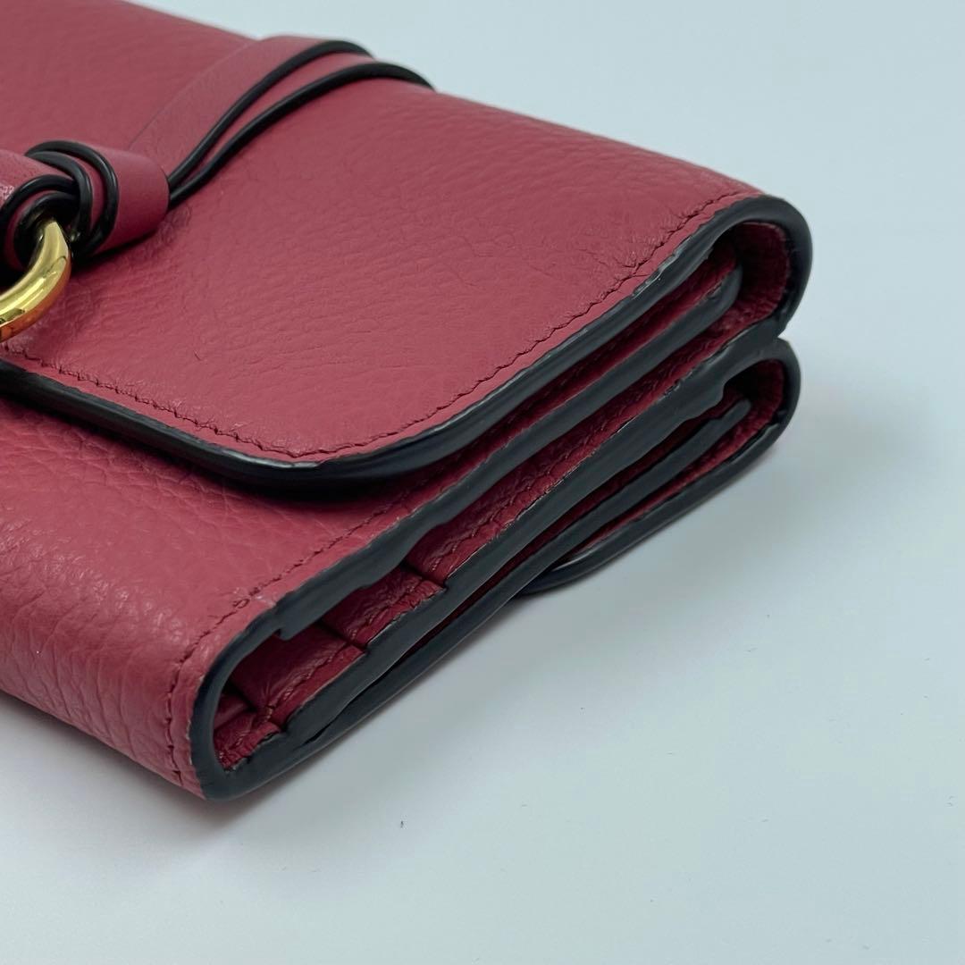 未使用✨ Chloe 三つ折り財布　コンパクトウォレット　財布　レザー　赤