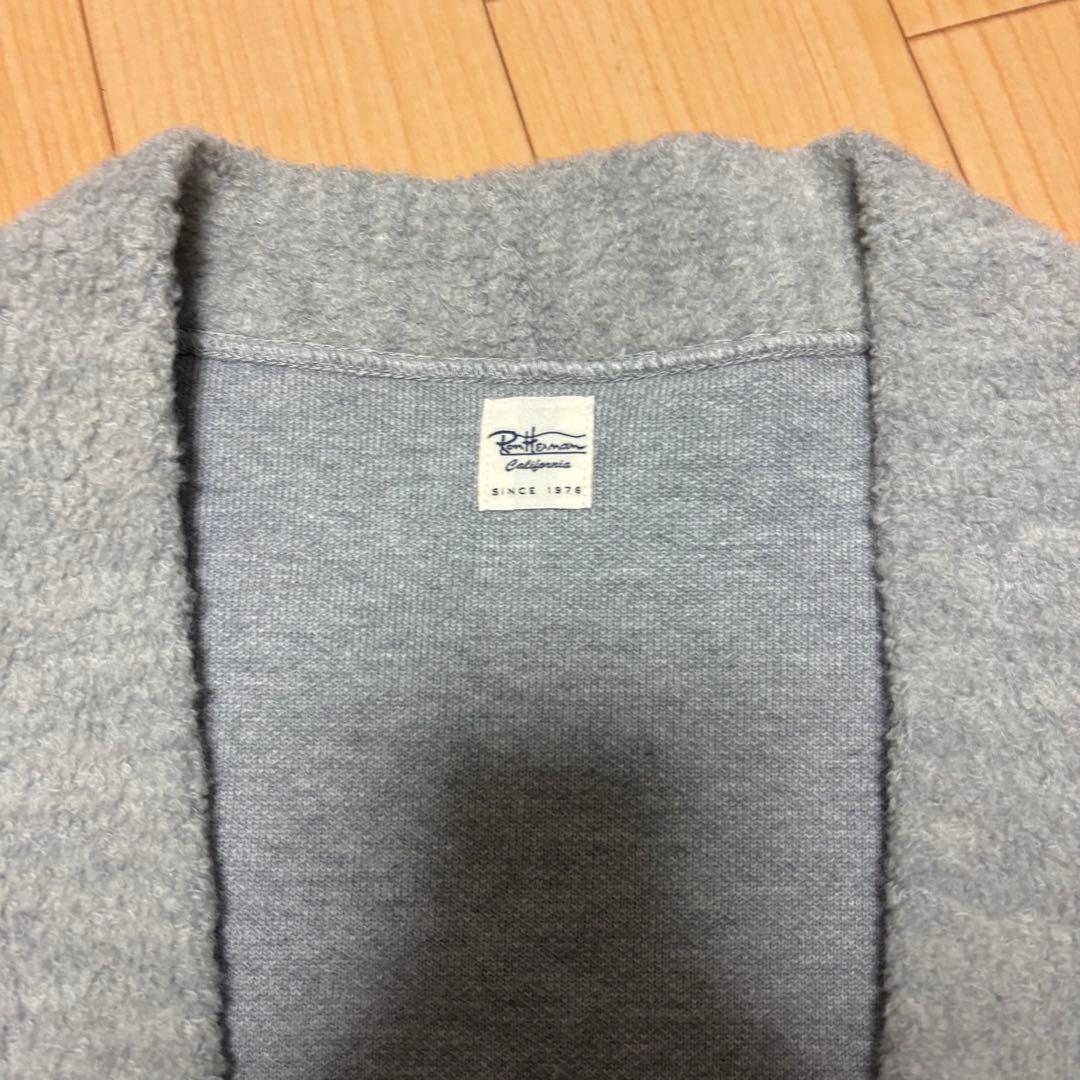 Ron Herman 19AW WOOL PILE CARDIGAN グレー S