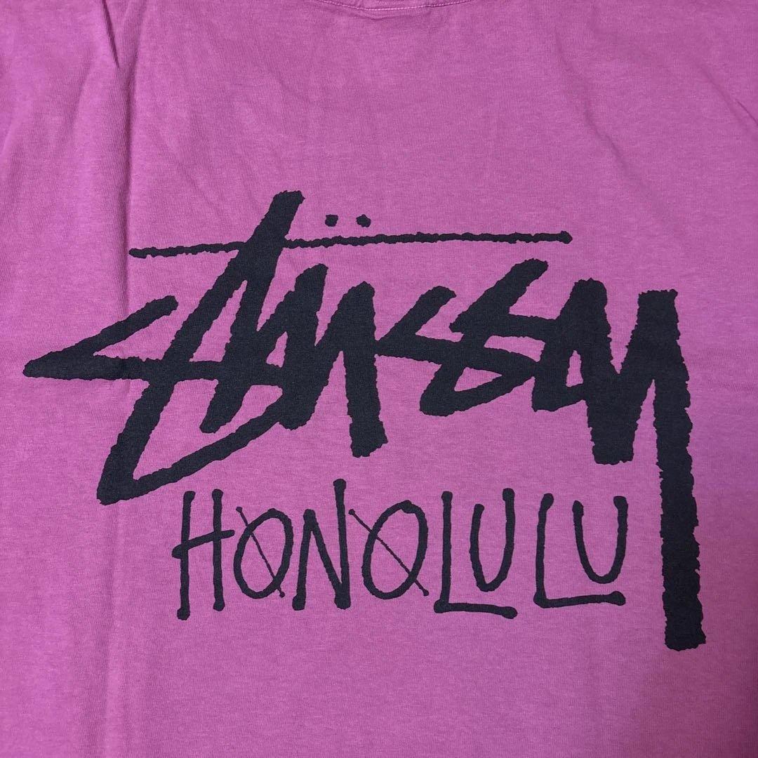 Stussy HONOLULU Tシャツ Lサイズ 色BERRY
