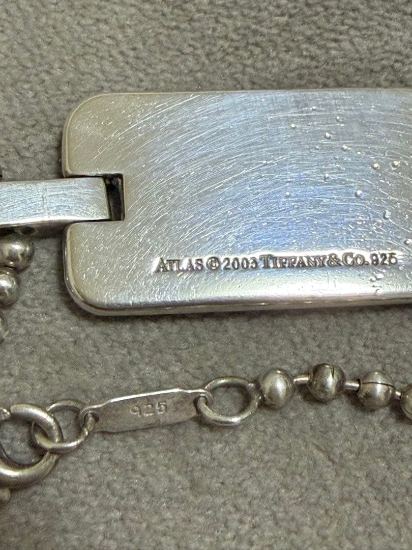 TIFFANY & Co. プレートネックレス シルバー925 チェーン付き