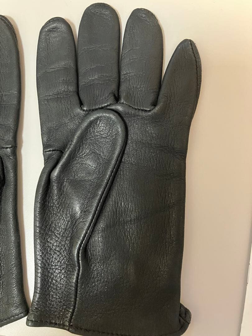 CHROME HEARTS クロムハーツ　グローブ　黒 レザー手袋 刺繍デザイン