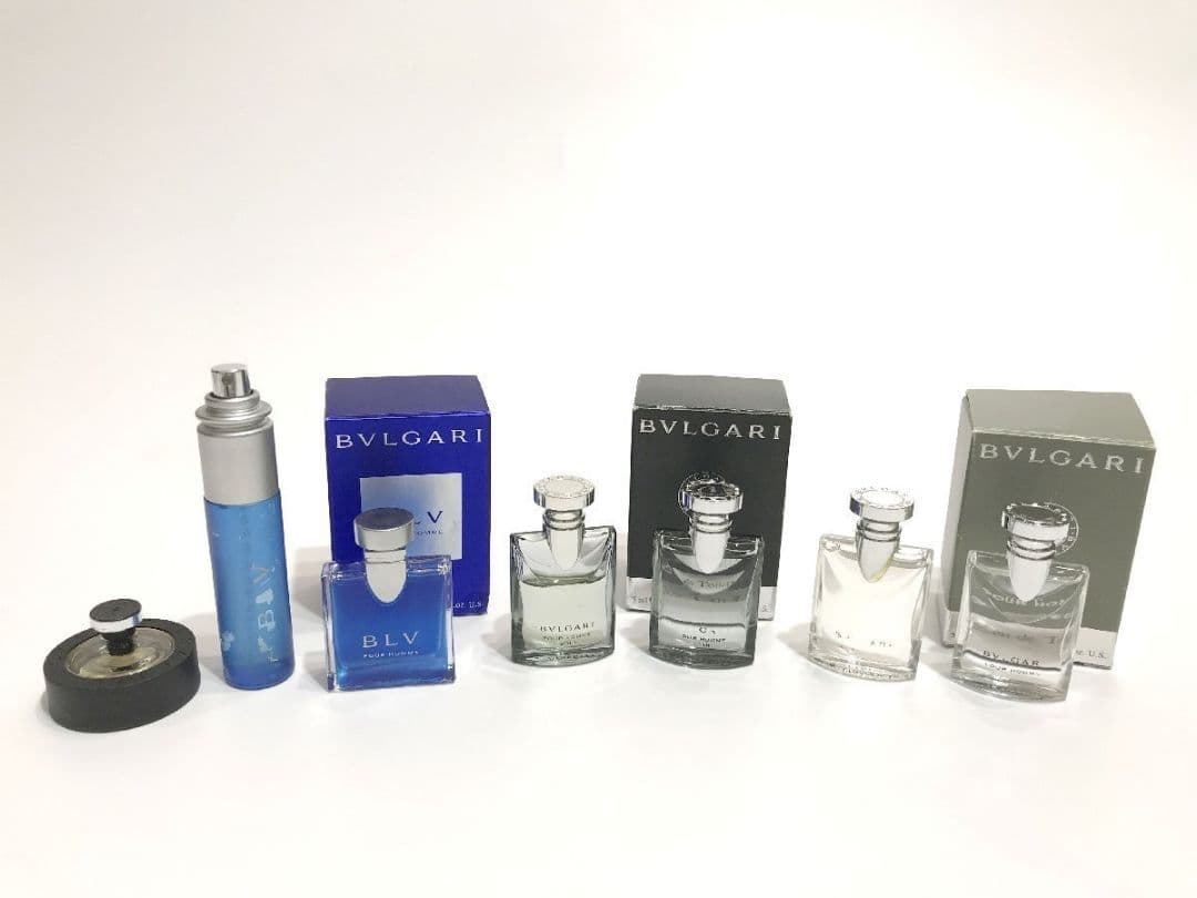 ブルガリ ミニ香水 ブラック EDT ブルー プールオム ソワール プールオム